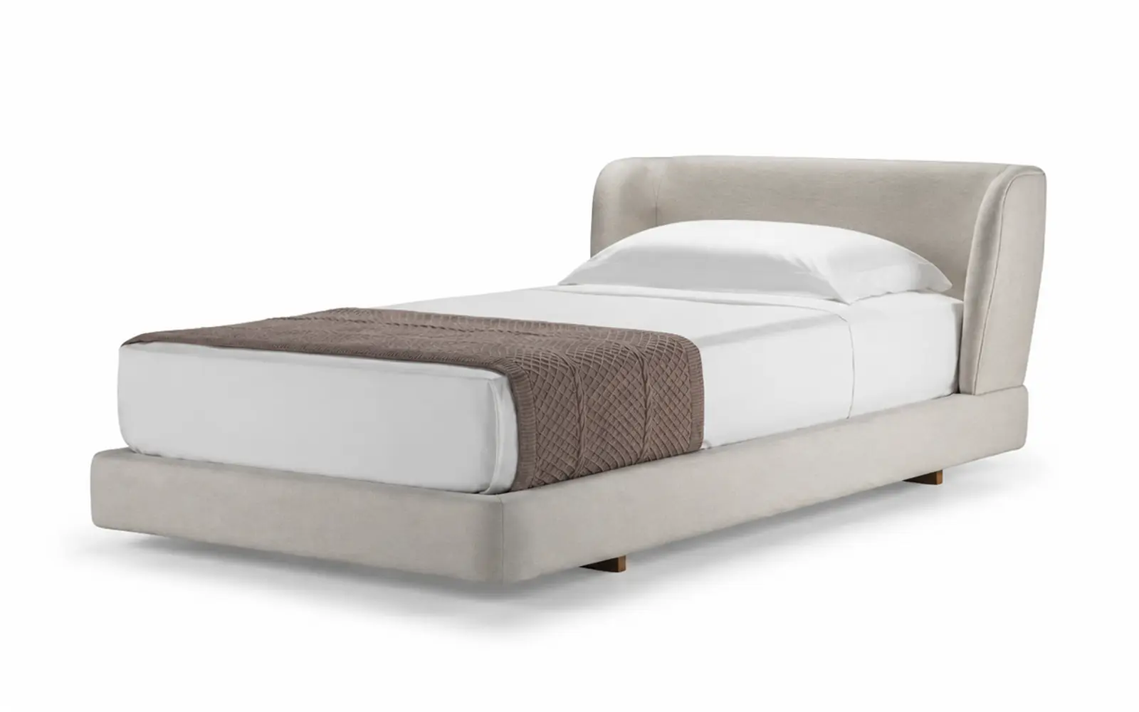 Cama Estofada Solteiro Duna