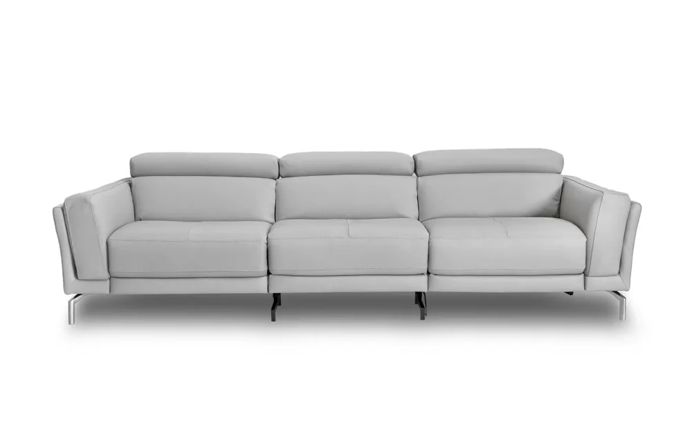 Sofá Elétrico U239 3 Módulos em Couro Natural 10BZ