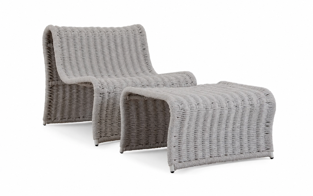 Poltrona Wave com puff
