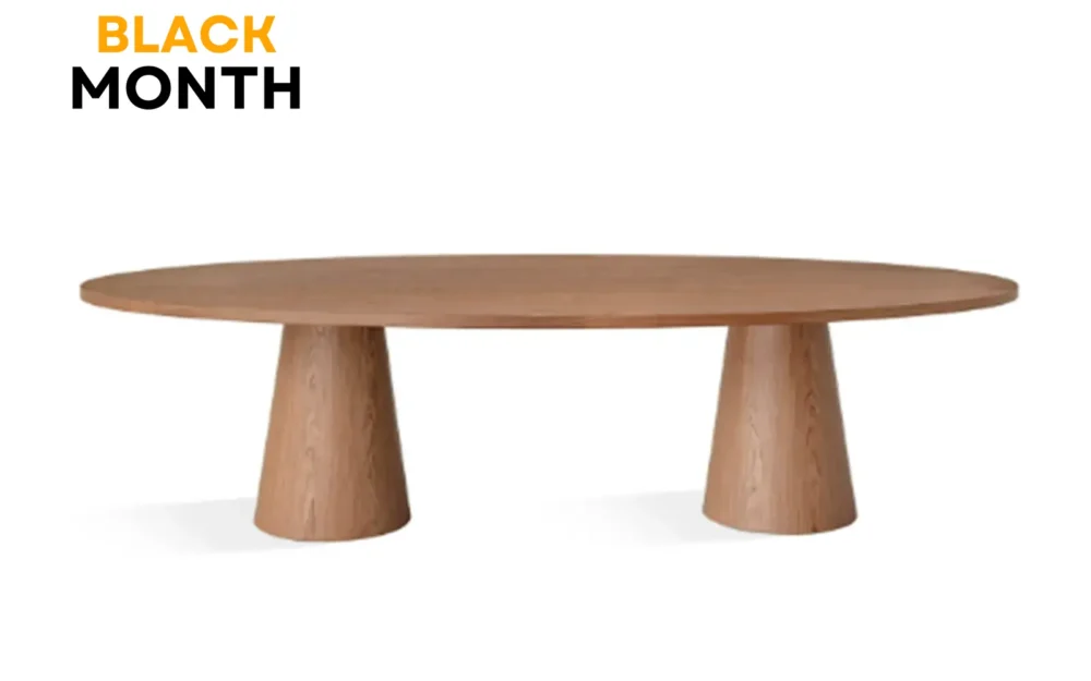 Mesa de Jantar Anapolis Tampo Oval