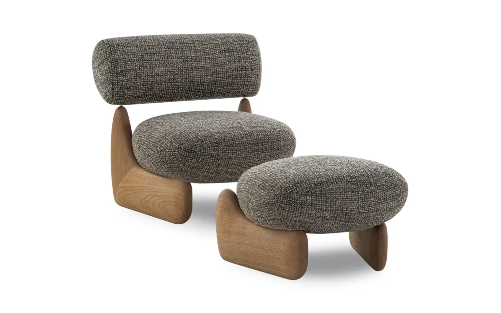 Poltrona e Puff Pedra