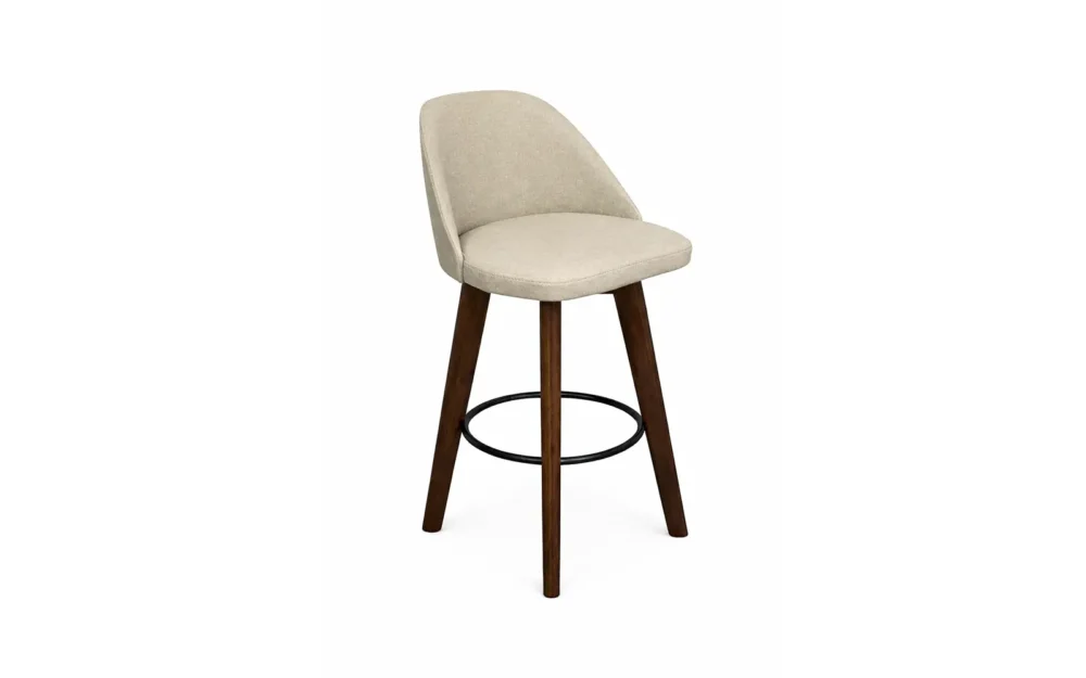 Banqueta em madeira giratória Nina