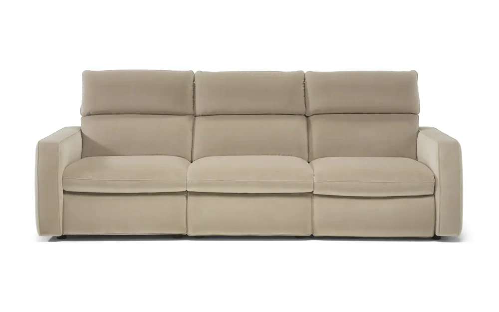 Sofá Elétrico Reclinável Z374 3 módulos em veludo