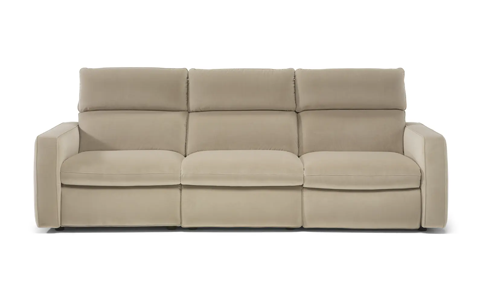 Sofá Elétrico Reclinável Z374 3 módulos em veludo