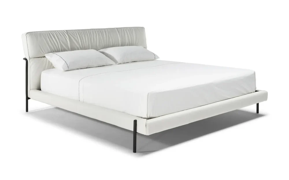 Cama Morfeo Natuzzi Editions Queen Couro Natural
